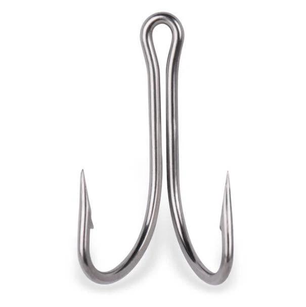 No.23 Double Tuna Trolling Hook - 1 piece, double barbed fishing hook for secure catches.