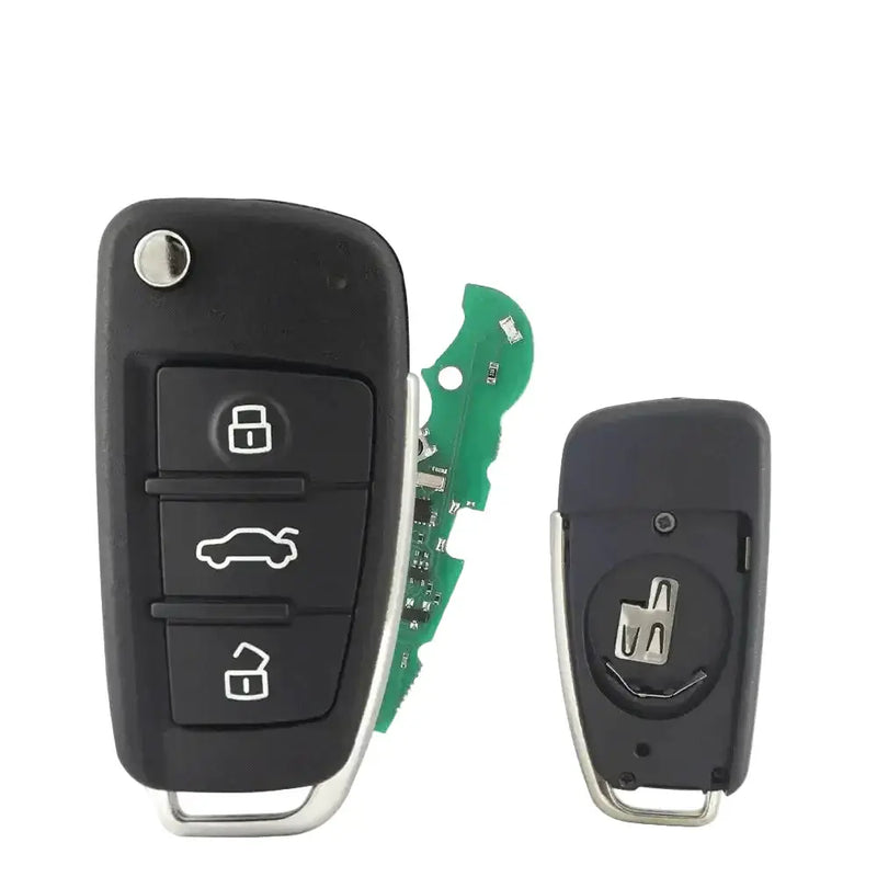 3-Button Flip Remote Key 434MHz ID48 HU66 for Audi A3 & TT (2006–2013) by Habicare