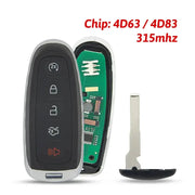 Habicare Habicare Ford Smart Remote Key 315/434MHz ID46 PCF7953 4D63 4D83 Edge Habicare Ford Smart Remote Key 315MHz 434MHz PCF7953