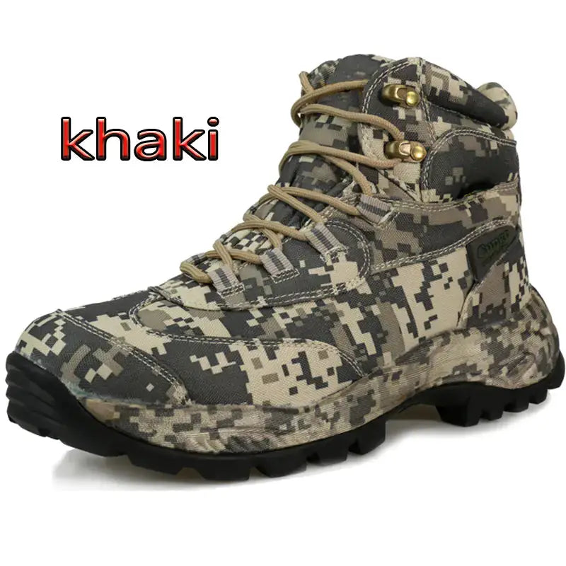 Men's Off-road Hiking Boots - Durable Camouflage Outdoor Tactical Boots by Mead's Supply & Equipment Outfitters limited