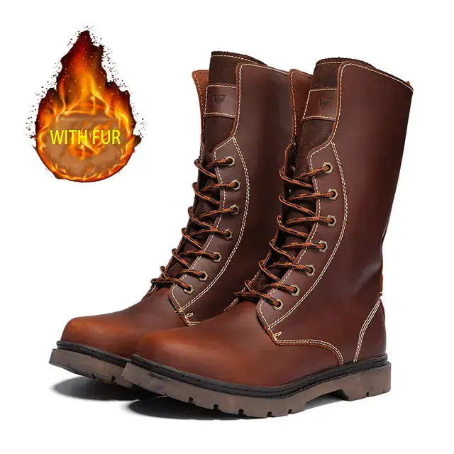 Men's Waterproof Leather Martin Boots | Hiking & Combat Boots by Mead's Supply & Equipment Outfitters limited