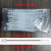 Habicare Nylon Cable Ties 3x100, 3x150, 4x200 & 5x250mm Self-Locking Nylon Cable Ties 3x100, 3x150, 4x200 & 5x250mm Self-Locking