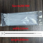 Habicare Nylon Cable Ties 3x100, 3x150, 4x200 & 5x250mm Self-Locking Nylon Cable Ties 3x100, 3x150, 4x200 & 5x250mm Self-Locking