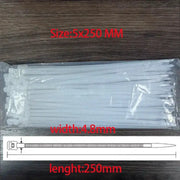 Habicare Nylon Cable Ties 3x100, 3x150, 4x200 & 5x250mm Self-Locking Nylon Cable Ties 3x100, 3x150, 4x200 & 5x250mm Self-Locking