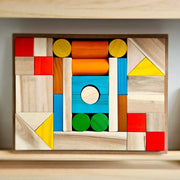Natural Colour Wooden Blocks Set – QToys | Wooden Toy NZ by Curious Moonbeam