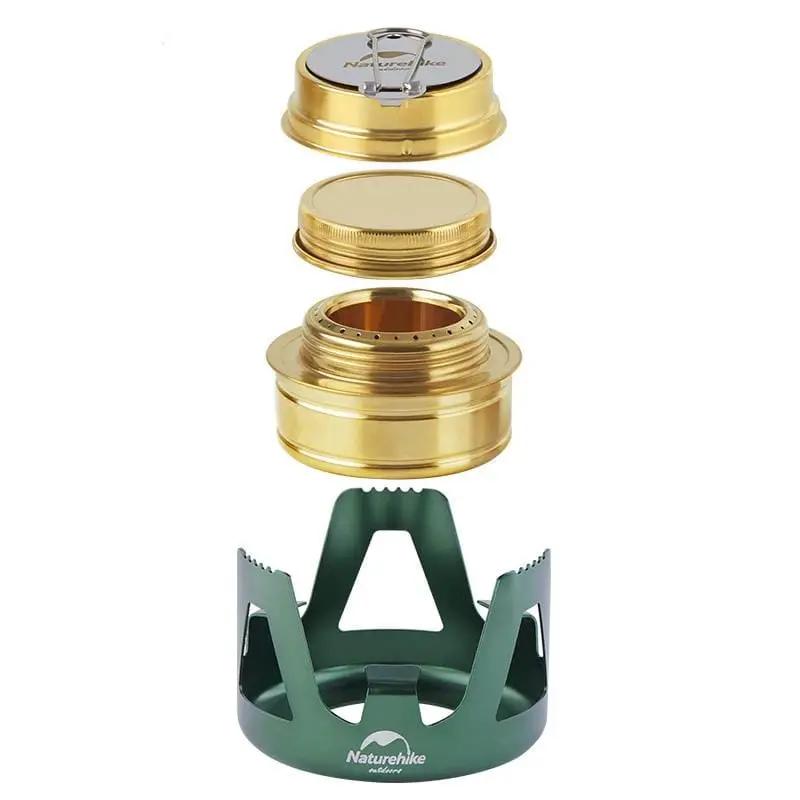 Naturhike Stainless Steel Picnic Solid Alcohol Stove: Elevate Your Camping Cuisine with Ultra-Light Precision by SportZone.co.nz