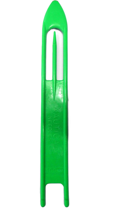 300mm Net Slinging Needle Green Nautical - bright green nautical slinging needle for netting applications.