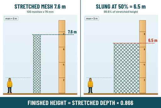 Action Fishing Nets Fishing Nets TAIW-2 Extra Deep Mesh 0.35mm x 3-00" x 100md x 100m Action Fishing Nets Extra Deep Mesh 0.35mm Net