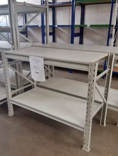New Workbench 1000x1200x600-2Level ST Longspan with adjustable levels and sturdy design.