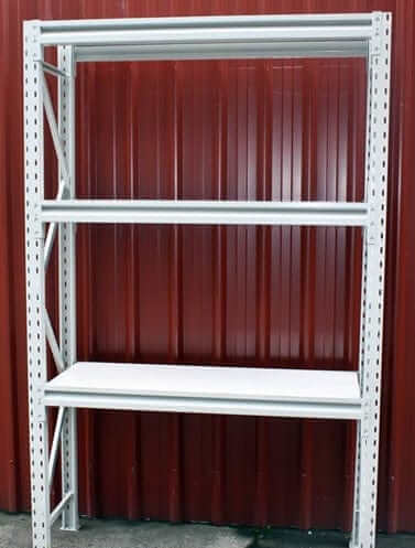New Longspan Racking/Shelving 2100x1200x450-3Level with three spacious shelves.