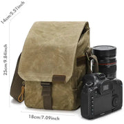 Habicare Habicare Men's Digital Camera Shoulder Bag With Wear Resistant Fabric Habicare Men's Digital Camera Shoulder Bag With Wear Resistant Fabric