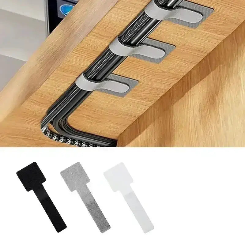 Habicare Reusable Cable Ties with Self-Adhesive Power Cord Holder Reusable Cable Ties with Self-Adhesive Power Cord Holder