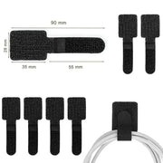 Habicare Reusable Cable Ties with Self-Adhesive Power Cord Holder Reusable Cable Ties with Self-Adhesive Power Cord Holder