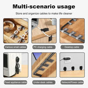 Habicare Reusable Cable Ties with Self-Adhesive Power Cord Holder Reusable Cable Ties with Self-Adhesive Power Cord Holder