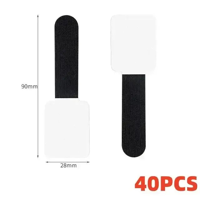 Habicare Reusable Cable Ties with Self-Adhesive Power Cord Holder Reusable Cable Ties with Self-Adhesive Power Cord Holder