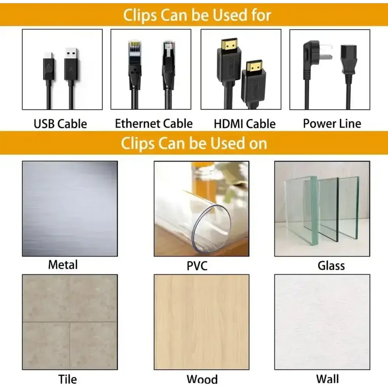 Habicare Reusable Cable Ties with Self-Adhesive Power Cord Holder Reusable Cable Ties with Self-Adhesive Power Cord Holder