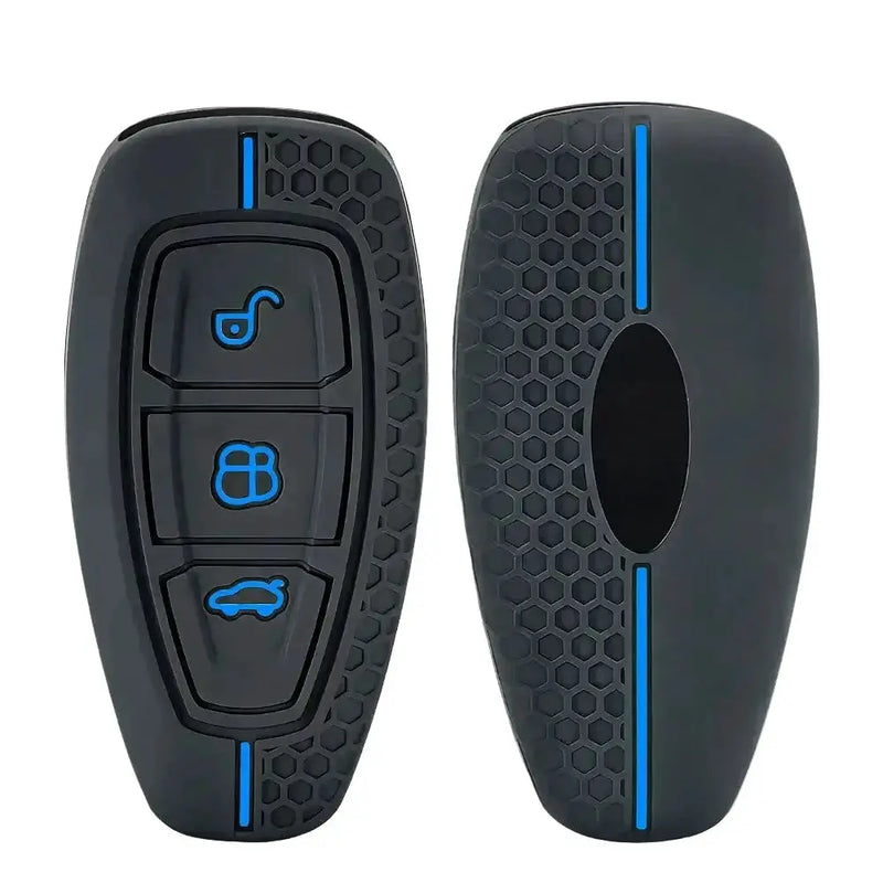 Habicare Silicone Remote Key Case for Ford Focus, Mondeo, Fiesta, Kuga, EcoSport, Transit & Grand C-Max Silicone Remote Key Case for Ford Focus, Mondeo, Fiesta, Kuga, EcoSport, Transit & Grand C-Max