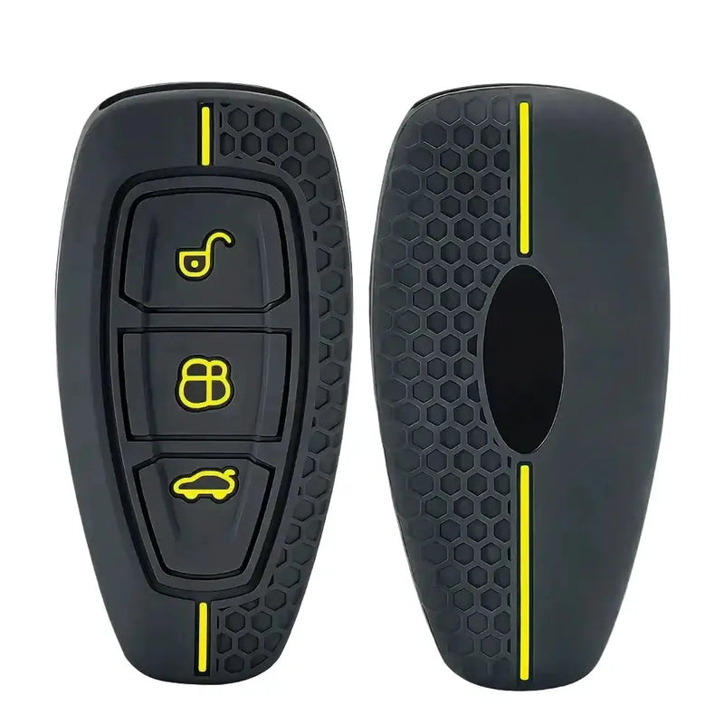 Habicare Silicone Remote Key Case for Ford Focus, Mondeo, Fiesta, Kuga, EcoSport, Transit & Grand C-Max Silicone Remote Key Case for Ford Focus, Mondeo, Fiesta, Kuga, EcoSport, Transit & Grand C-Max