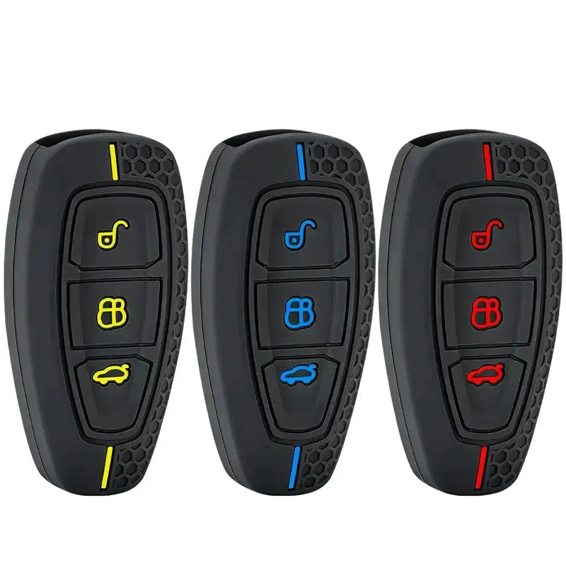 Habicare Silicone Remote Key Case for Ford Focus, Mondeo, Fiesta, Kuga, EcoSport, Transit & Grand C-Max Silicone Remote Key Case for Ford Focus, Mondeo, Fiesta, Kuga, EcoSport, Transit & Grand C-Max