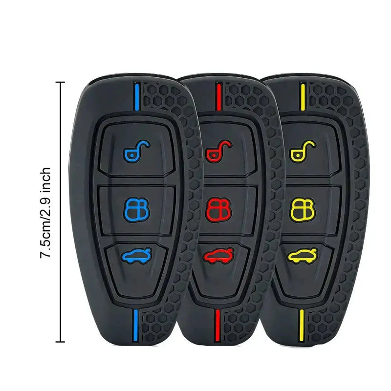 Habicare Silicone Remote Key Case for Ford Focus, Mondeo, Fiesta, Kuga, EcoSport, Transit & Grand C-Max Silicone Remote Key Case for Ford Focus, Mondeo, Fiesta, Kuga, EcoSport, Transit & Grand C-Max