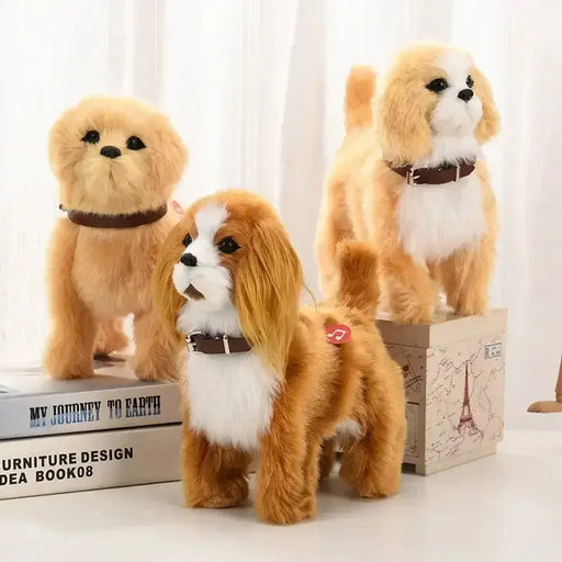 Simulation Electric Plush Dog Toy with Voice Control, Music & Walking Features by Habicare