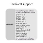 Habicare Surface Pro 8/9/X/10/11 Bluetooth Magnetic Keyboard with Touchpad, Pen Slot & 7 Colors available Surface Pro 8/9/X/10/11 Bluetooth Magnetic Keyboard with Touchpad, Pen Slot & 7 Colors available