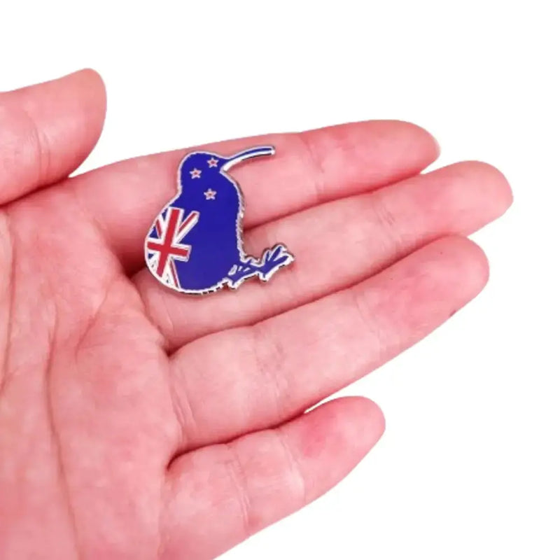 New Zealand Kiwi Bird Enamel Pin by Habicare