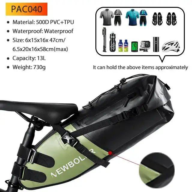 Habicare Waterproof Bike packing Bag Set for Long-Distance Cycling Waterproof Bike packing Bag Set for Long-Distance Cycling