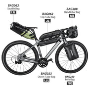 Habicare Waterproof Bike packing Bag Set for Long-Distance Cycling Waterproof Bike packing Bag Set for Long-Distance Cycling