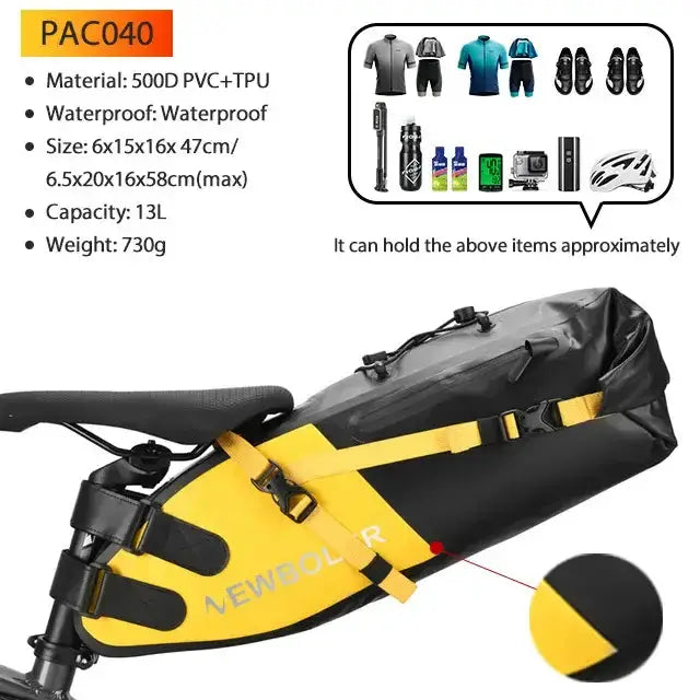 Habicare Waterproof Bike packing Bag Set for Long-Distance Cycling Waterproof Bike packing Bag Set for Long-Distance Cycling