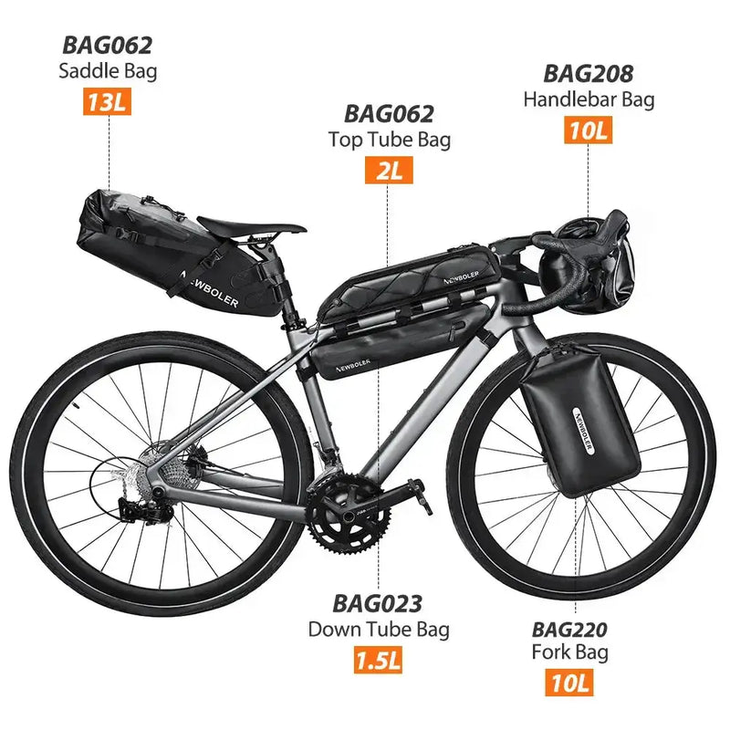 Habicare Waterproof Bike packing Bag Set for Long-Distance Cycling Waterproof Bike packing Bag Set for Long-Distance Cycling