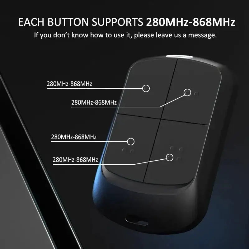 Habicare YNG800 Multifrequency Garage Door Remote Clone 280-868MHz Auto-Scan YNG800 Multifrequency Garage Door Remote Clone