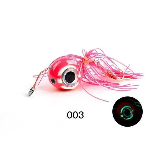 Noeby Kabura Glow Pink White 60 Gram #14 Hooks with colorful lure design and vibrant pink accents.