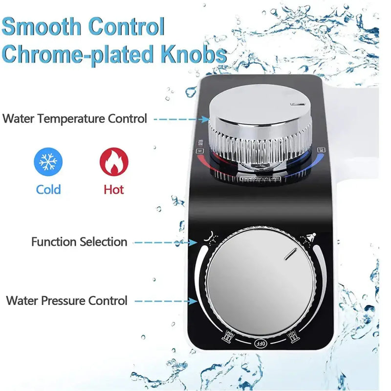 Non-Electric Dual Nozzle Toilet Seat Attachment (different types available) by Habicare