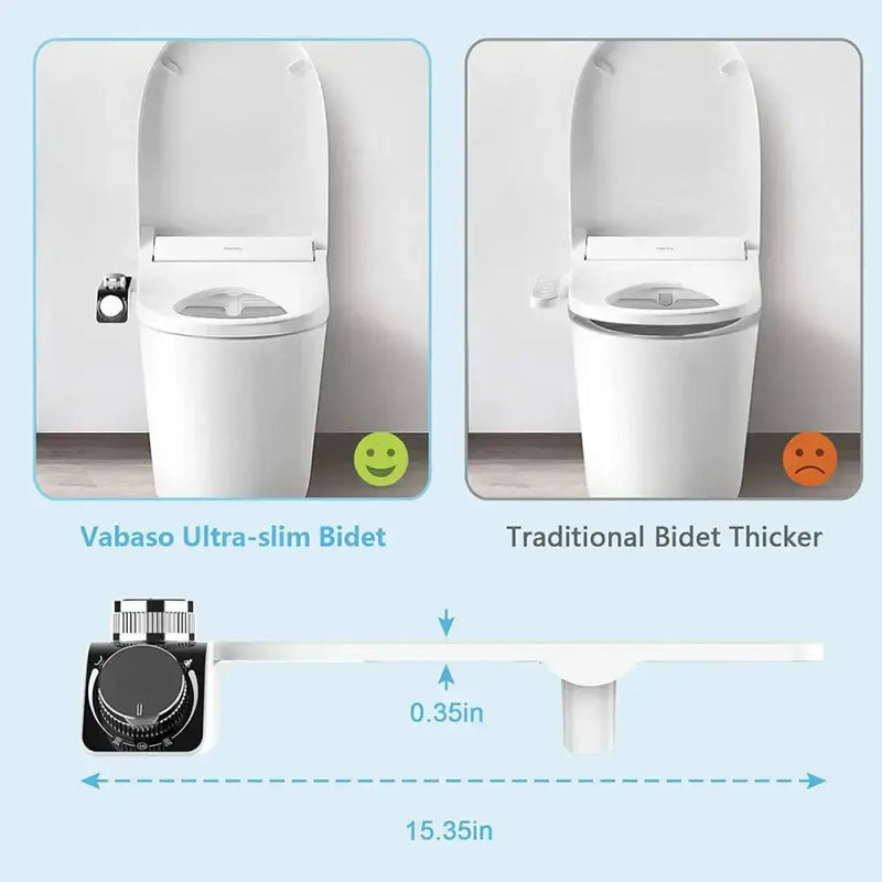 Non-Electric Dual Nozzle Toilet Seat Attachment (different types available) by Habicare