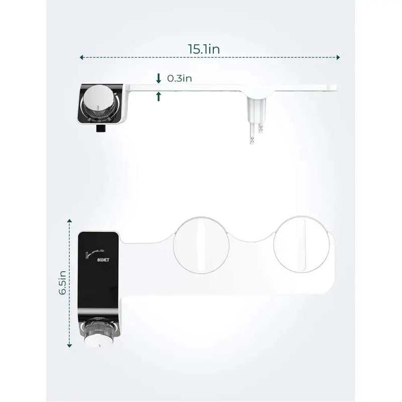 Non-Electric Dual Nozzle Toilet Seat Attachment (different types available) by Habicare