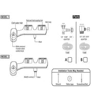 Non-Electric Dual Nozzle Toilet Seat Attachment (different types available) by Habicare