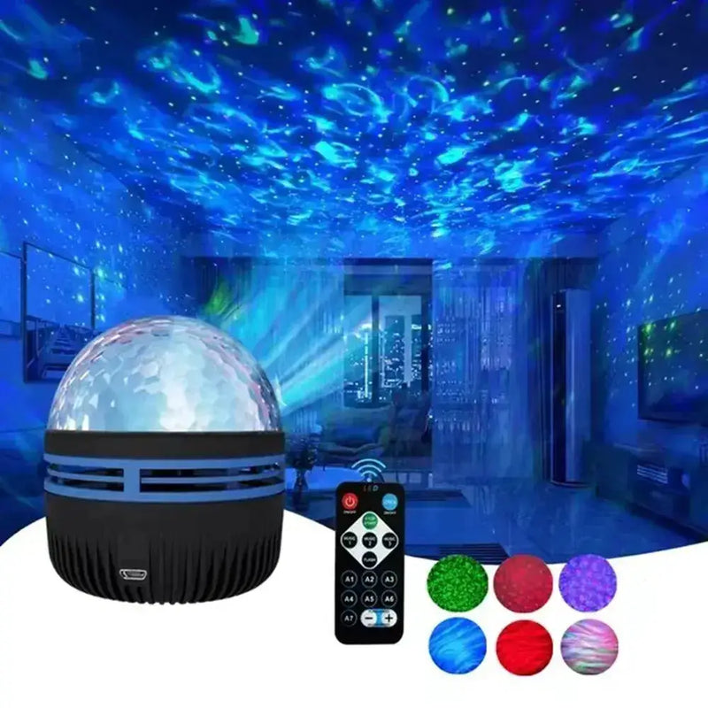 Northern Lights Starry Sky Projector LED Night Light with Remote Control by Habicare