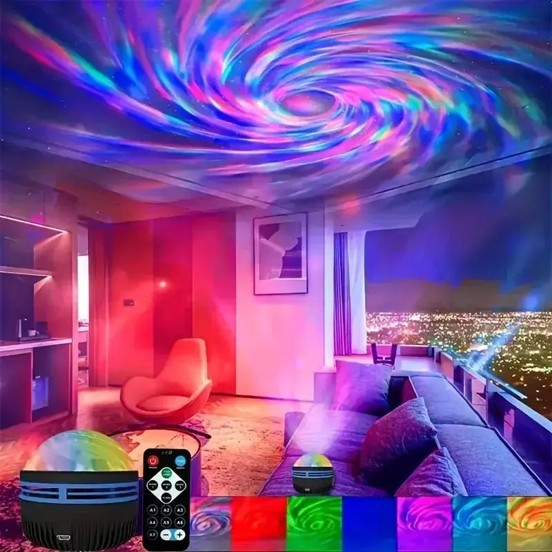 Northern Lights Starry Sky Projector LED Night Light with Remote Control by Habicare