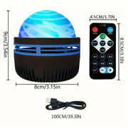Northern Lights Starry Sky Projector LED Night Light with Remote Control by Habicare