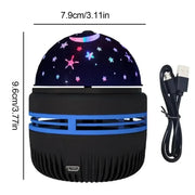 Northern Lights Starry Sky Projector LED Night Light with Remote Control by Habicare