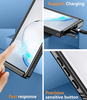 techplus Samsung Galaxy S21 Waterproof Case | Redpepper Shockproof Clear Cover Samsung Galaxy S21 Clear Back Waterproof Case