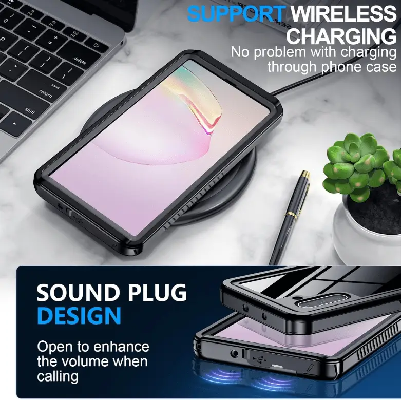 Samsung Galaxy S21 Waterproof Case | Redpepper Shockproof Clear Cover by techplus