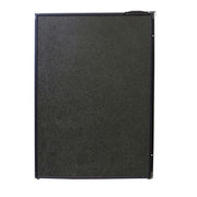 Novakool 122L Fridge freezer NCR4500 black door front view
