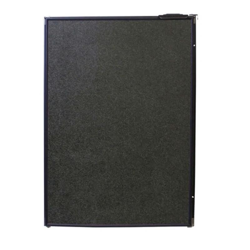 Novakool 122L Fridge freezer NCR4500 black door front view