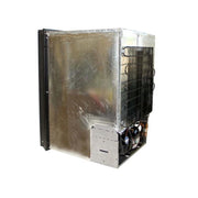 Novakool 122L Fridge freezer NCR4500 side view of stainless steel back and cooling components