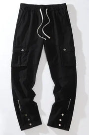 Breasted Slit Cargo Pants with Drawstring Detail by Mead's Supply & Equipment Outfitters limited