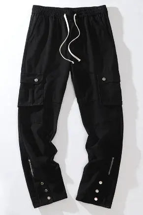 Breasted Slit Cargo Pants with Drawstring Detail by Mead's Supply & Equipment Outfitters limited
