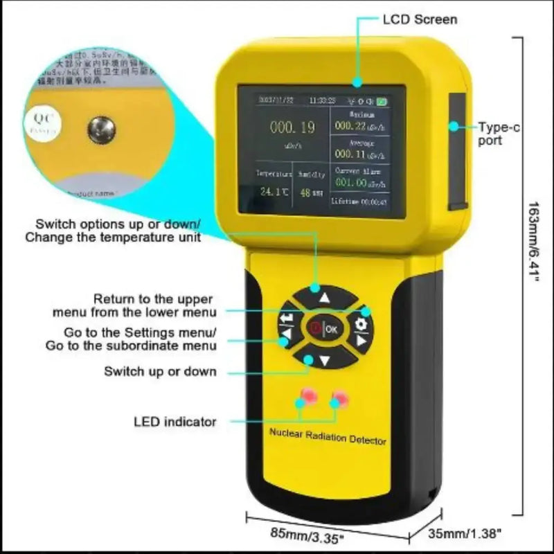 Nuclear Radiation Detector Geiger by Habicare