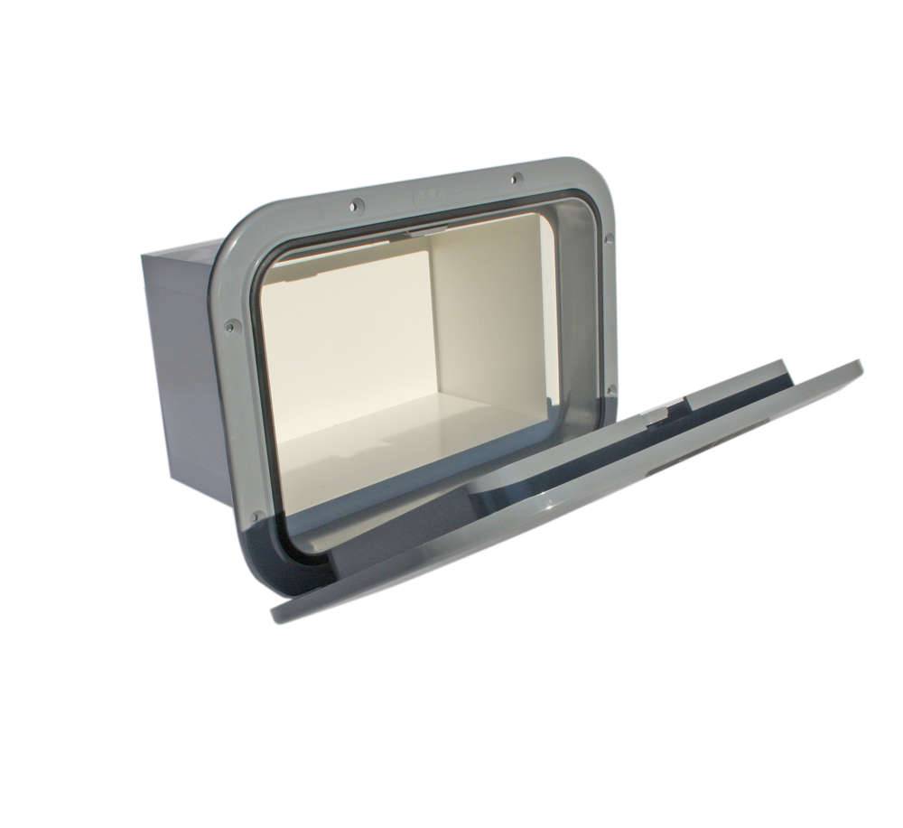 Rectangular Hatch with Box - Grey - Action Outdoors Kiwi